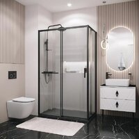 Grossman Style 130x80x195 120.K33.05.1380.21.02 (черный матовый/стекло шиншилла) Image #7