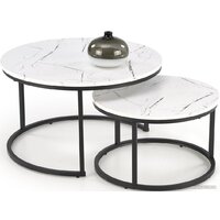 Halmar Java 2 стола (белый мрамор/черный)