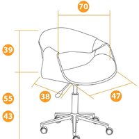 TetChair Bend кожзам (натуральный/белый) Image #8