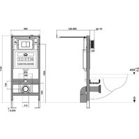 Roxen Vine Tornado в комплекте с инсталляцией StounFix Dual Fresh 6 в 1 868624 (кнопка: оружейная сталь матовая) Image #6