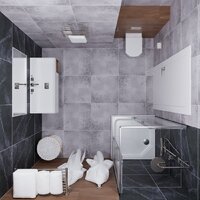 Triton Вента 100x100 (хром, с поддоном) Image #6