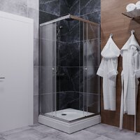 Triton Вента 100x100 (хром, с поддоном) Image #5