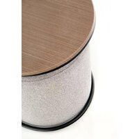 Halmar Pampa + 2 пуфа (орех/черный, серый) Image #5