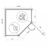 BelBagno UNO-195-PH-1-100/80-C-Cr Image #2