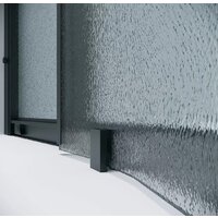 Grossman Cosmo 100x100x195 301.K33.02.1010.21.02 (черный матовый/шиншилла стекло) Image #5