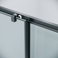 Grossman Cosmo 120x80x195 120.K33.02.1280.21.00 (черный матовый/стекло прозрачное) Image #3