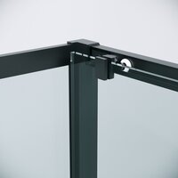 Grossman Cosmo 120x80x195 120.K33.02.1280.21.00 (черный матовый/стекло прозрачное) Image #4