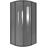 Niagara NG-2826-34BLACK 90x90x195 (черный матовый/тонированное стекло)