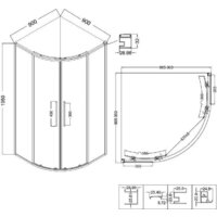 Niagara NG-2826-34BLACK 90x90x195 (черный матовый/тонированное стекло) Image #10
