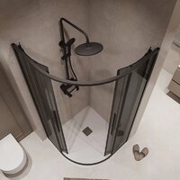 Niagara NG-2826-34BLACK 90x90x195 (черный матовый/тонированное стекло) Image #5