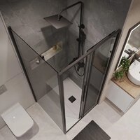 Niagara 110x100x195 NG-85-11TB-TB100-34 (черный матовый/тонированное стекло) Image #9