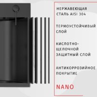 ARFEKA AF 600*505 Black PVD Nano Image #4
