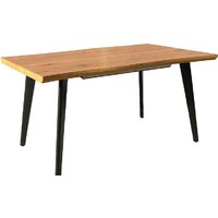 Signal Fresno 120-180/80/76 (дуб/черный) Image #1