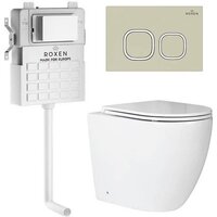 Roxen Antares в комплекте с инсталляцией Attach 5 в 1 966965 (кнопка: пастель бежевый)