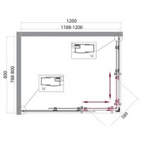 BelBagno UNO-195-AH-2-120/80-P-Cr (текстурное стекло) Image #7