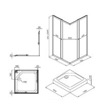 Triton Вента Хром А1 100х100 (прозрачное стекло) Image #2