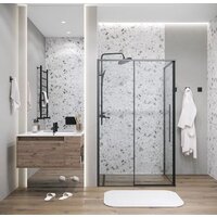 Grossman Galaxy 130x80x195 120.K33.01.1380.21.00 (черный матовый/прозрачное стекло) Image #16