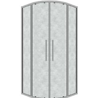 Grossman Cosmo 100x100x195 301.K33.02.1010.10.02 (хром/шиншилла стекло)