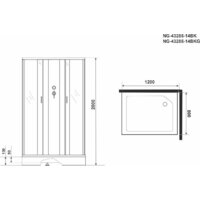 Niagara NG-43285-14QBK 120x80x200 Image #4