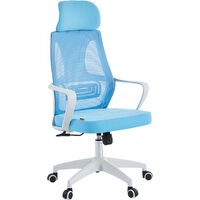 CHAIRMAN CH636 (ткань, белый пластик/синий)