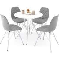 Sheffilton SHT-DS142 (серый туман/белый/хром лак)