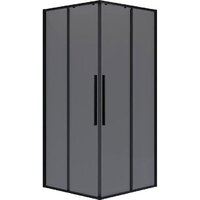 Niagara NG-2822-34BLACK 80x80x195 (черный матовый/тонированное стекло)