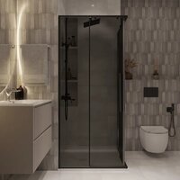 Niagara NG-2822-34BLACK 80x80x195 (черный матовый/тонированное стекло) Image #3