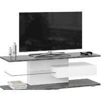 Трия ТВ Diamond тип 1 (белый/ателье темный глянец) Image #3