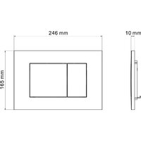Asten Readle Zentralmodul AR0501-0601M c кнопкой сатин (хром матовый) Image #12