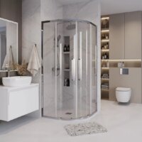 Grossman Cosmo 100x100x195 301.K33.02.1010.10.00 (хром/прозрачное стекло) Image #7