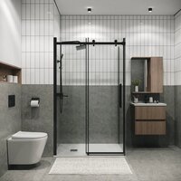 Grossman Classic 110x100x195 120.K33.04.1110.21.00 (черный матовый/стекло прозрачное) Image #6