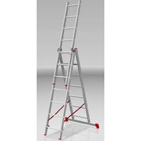 Новая высота NV 223 алюминиевая трёхсекционная 3x7 ступеней Image #3