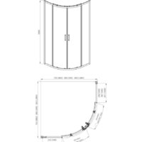 Aquatek AQ ARI RO 09020BL 90x90 (черный/прозрачное стекло) Image #6
