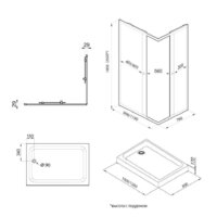 Triton Вента Хром А1 120х80 (прозрачное стекло) Image #2