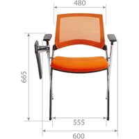 CHAIRMAN CH890 с пюпитром (красный) Image #5