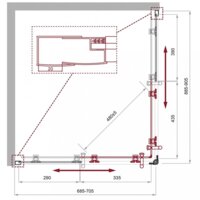 BelBagno UNO-195-AH-2-90/70-C-Cr Image #3