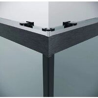 Grossman Cosmo 100x100x195 300.K33.02.1010.42.00 (графит сатин/прозрачное стекло) Image #4