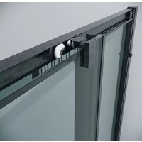 Grossman Cosmo 100x100x195 300.K33.02.1010.42.00 (графит сатин/прозрачное стекло) Image #5