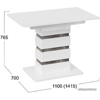 Трия Мадейра тип 1 (белый глянец/ателье темный) Image #2