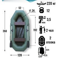 Leader Boats Компакт-260 0082200 (зеленый) Image #13