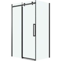 Grossman Classic 100x80x195 120.K33.04.1080.21.00 (черный матовый/стекло прозрачное) Image #1