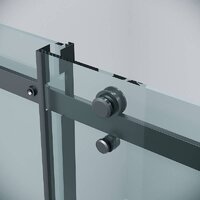 Grossman Classic 100x80x195 120.K33.04.1080.21.00 (черный матовый/стекло прозрачное) Image #7