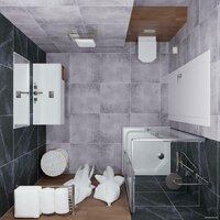 Triton Вента Хром А1 90х90 (прозрачное стекло) Image #4