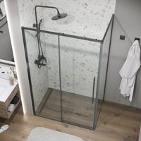 Grossman Galaxy 130x90x195 120.K33.01.1390.42.00 (графит сатин/стекло прозрачное) Image #9