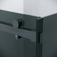Grossman Classic 100x100x195 120.K33.04.1010.21.10 (черный матовый/стекло тонированное) Image #3
