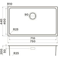 Omoikiri Tadzava 75-U/I IN Image #5