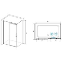 Radomir Стронг 110х110 1-05-1-0-0-1820 (прозрачное стекло) Image #2