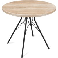 Sheffilton SHT-TU34-P/80 МДФ (черный муар/дуб сонома светлый) Image #1