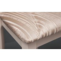 TetChair Opera (дерево гевея/Ivory White/слоновая кость/ткань бежевая/рисунок золото) Image #6