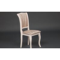 TetChair Opera (дерево гевея/Ivory White/слоновая кость/ткань бежевая/рисунок золото) Image #3